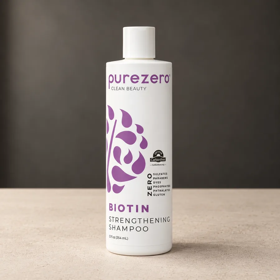 Purezero Biotin Strengthening Shampoo 12 fl oz bottle