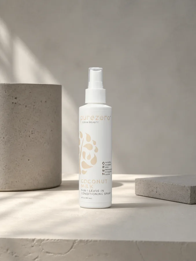 Purezero Coconut Milk 9-in-1 Leave-In Conditioning Spray 6 fl oz bottle