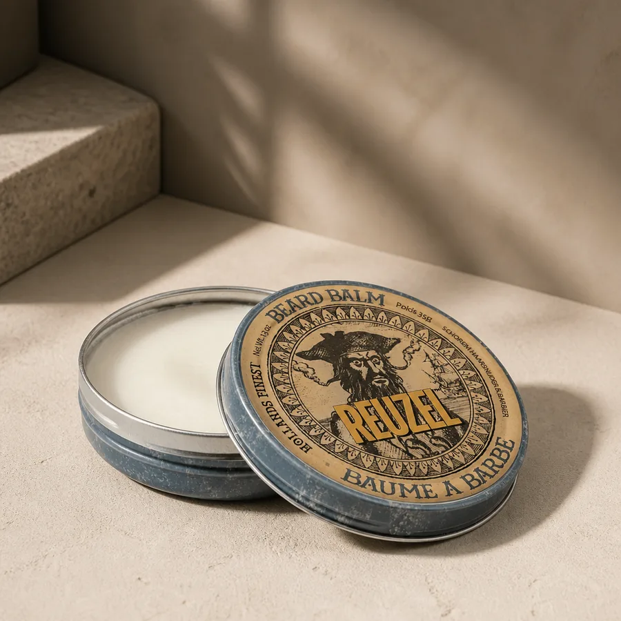 Men's beard balm and beard care